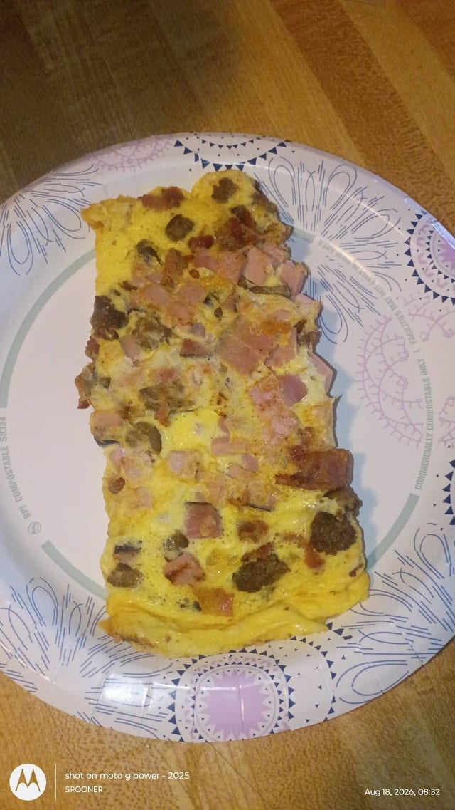 Meat Lovers Omelet.