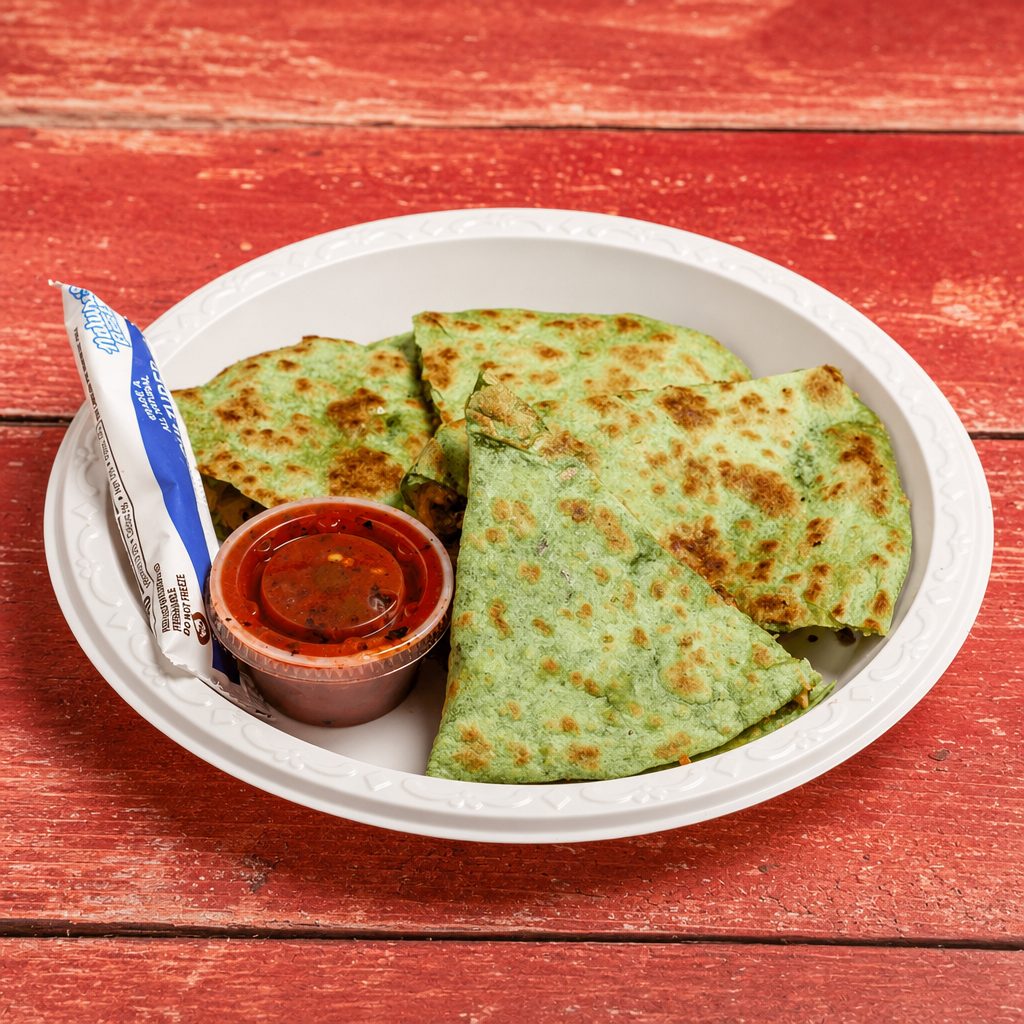 Jerk Chicken Quesadilla.
