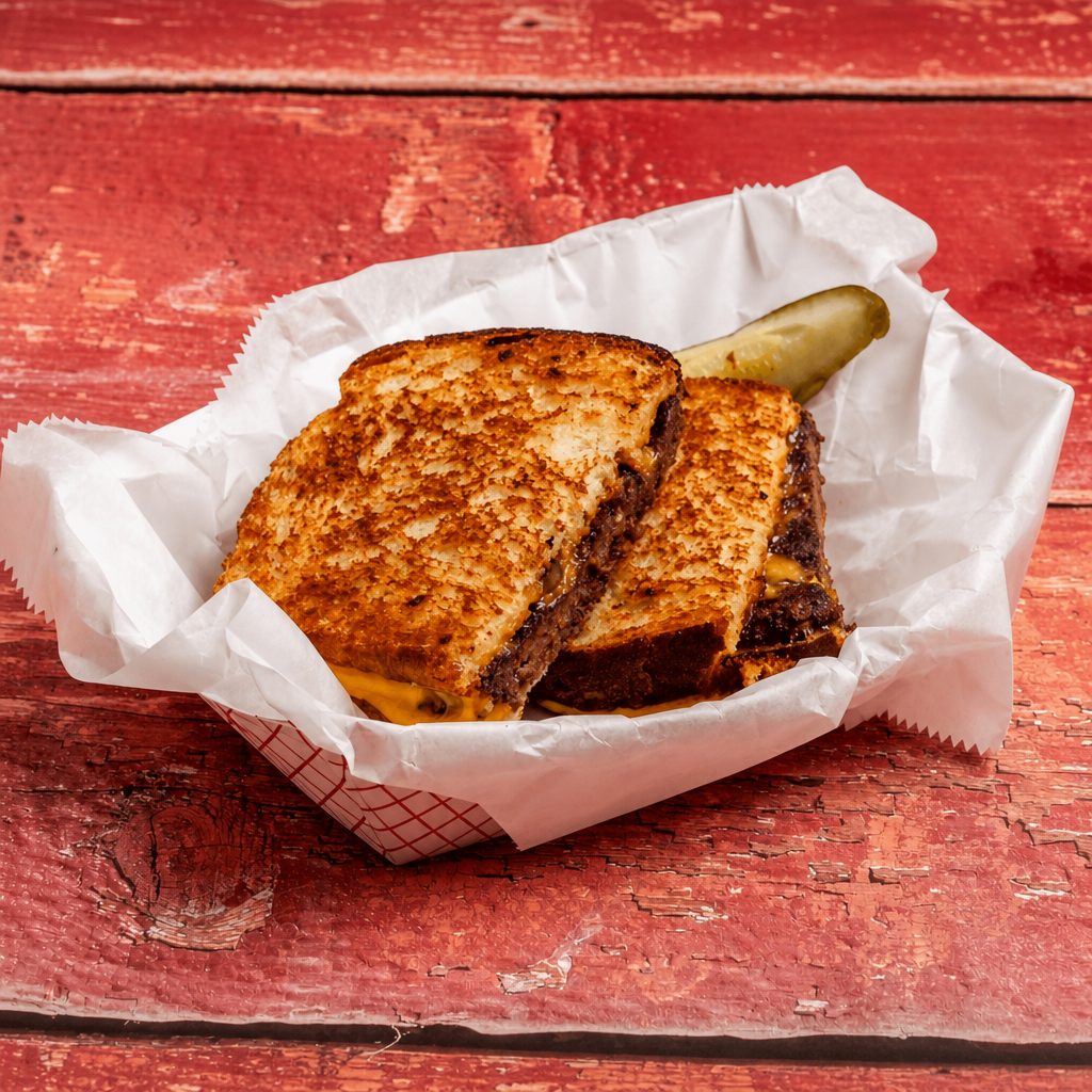Stuffed Patty Melt.