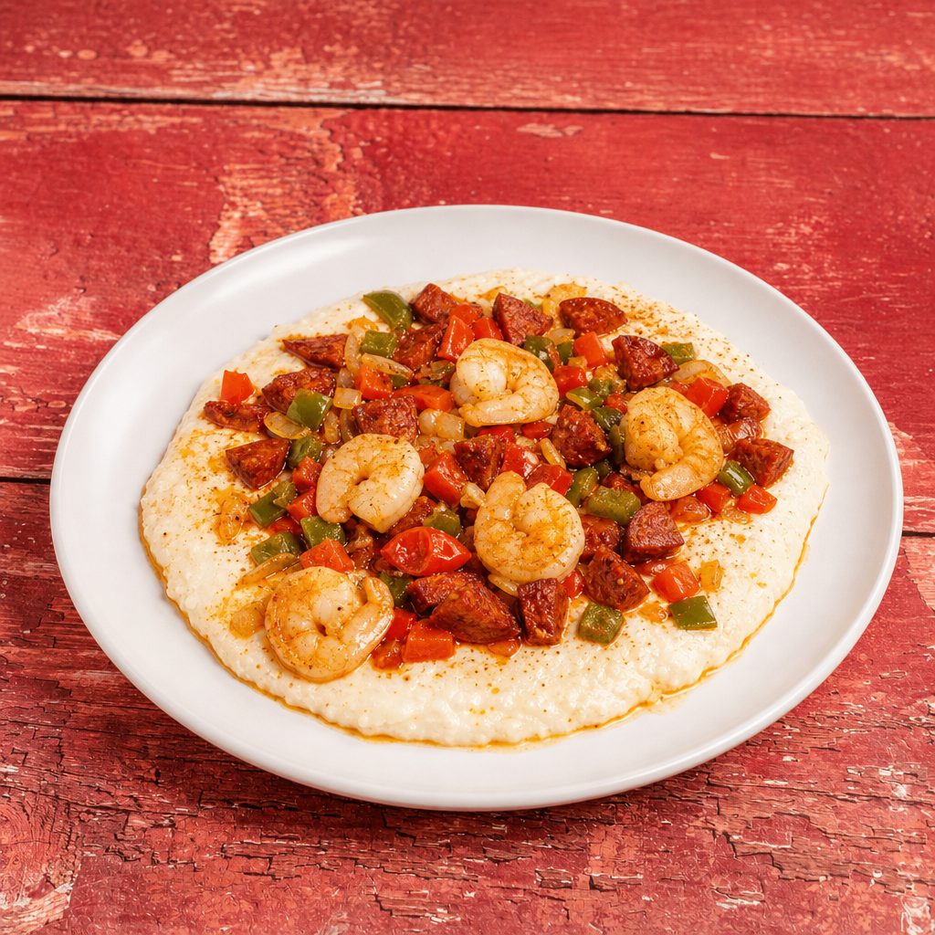 Cajun Shrimp & Grits.